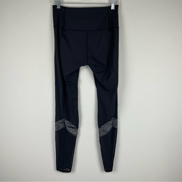 Lululemon Black Heathered Gray If You’re Lucky Full On Luxtreme Leggings Size 6 - Picture 3 of 5